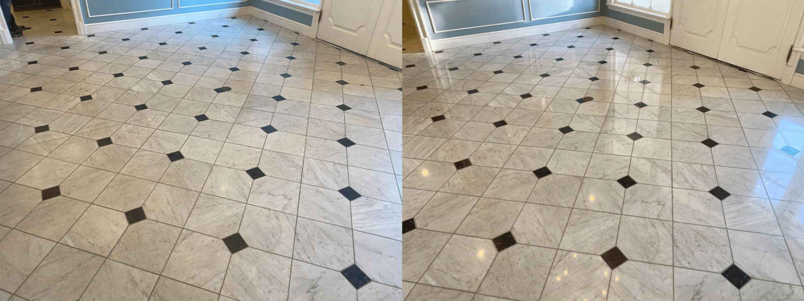 natural stone cleaning before and after Natural stone cleaning and polishing before and after